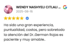 Testimonio 1 para el DR. Germán Rojas
